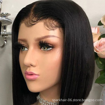Wholesale Cheap Virgin Hair Full Lace Bob Wig,Real Natural 100% Human Hair Wigs,Brazilian Hair Full Lace Wigs For Black Women